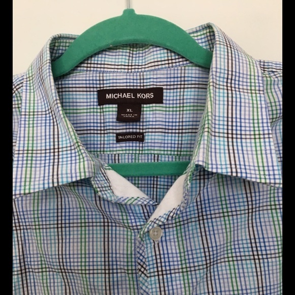 Michael Kors Tailored Fit Button-Front Shirt XL - Picture 2 of 8